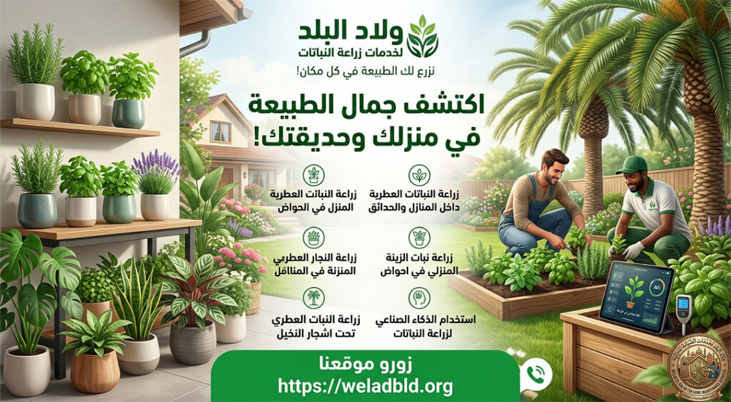 زراعة النباتات العطرية داخل المنزل والحديقة