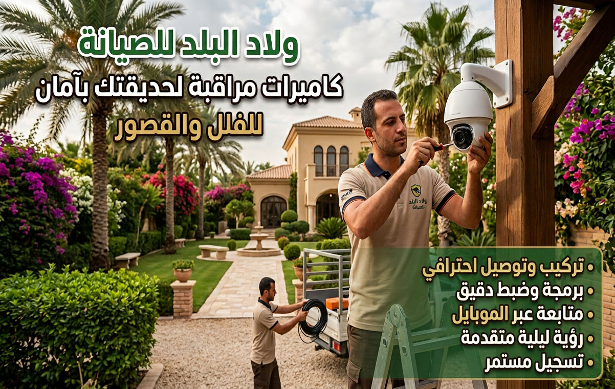 رقم فني تركيب كاميرات المراقبة